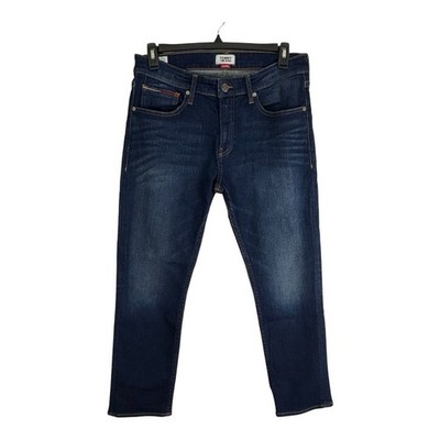Tommy Jeans Mens Jeans Size 34x30 Original Straight Ryan Dark Wash Co