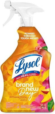 Lysol All Purpose Cleaner Spray, Multi-Purpose Mango & Hibiscus Scent, 32 Fl Oz