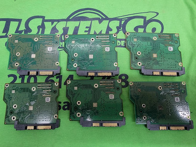 LOT OF SIX (6) - HDD - PCB ONLY *** Seagate PCB Logic Board - 100535704 REV C