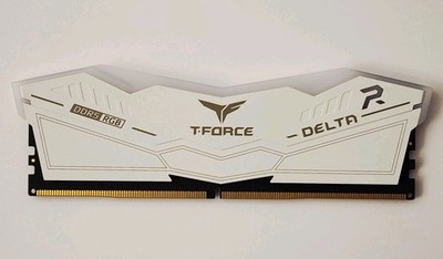 RAM Team T-Force 16GB 6000MHz DELTA RGB DDR5 DESKTOP MEMORY WHITE CL38