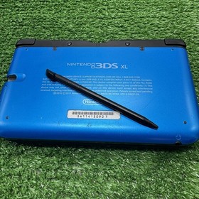 Nintendo 3DS XL SPR-001 Blue TESTED & Working Pokemon Moon Super Smash Bros 3DS