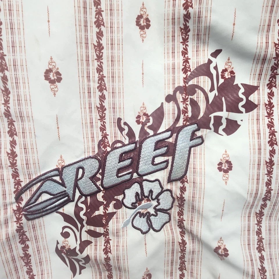 Bañador Reef Board Shorts Para Hombre Grande Azul Marrón Floral Hawaiano Surf Playa Foto 4 de 4