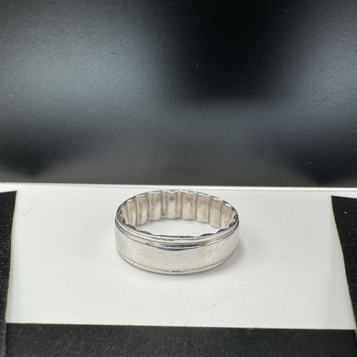 MFIT Sterling Silver Men's Polished Finish 7mm Wedding Band Size 10.5 Ring 6.7g - Picture 5 of 9