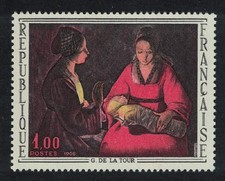 France  The New-born Child  by H de la Tour 1966 MNH SG#1711
