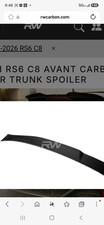 Rw Real Carbon Fiber Trunk Wing 2022 Audi Rs6