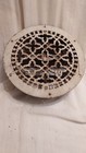 Antique Cast Iron Gothic Pattern Round Louvered Floor Grate 10 1/2 Top Dia. 8... — photo 1