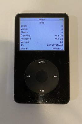 Apple iPod Classic 5th Generation Black 30gb A1136 for sale online