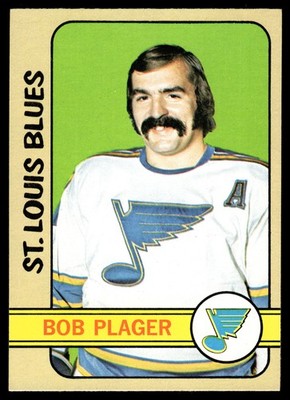 1972-73 Topps HOCKEY Bob Plager #96 St. Louis Blues HIGH GRADE BEAUTY!