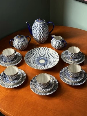 Lomonossow Tee-/Kaffeeservice (ЛФЗ). 5 Personen. - Bild 1 von 4