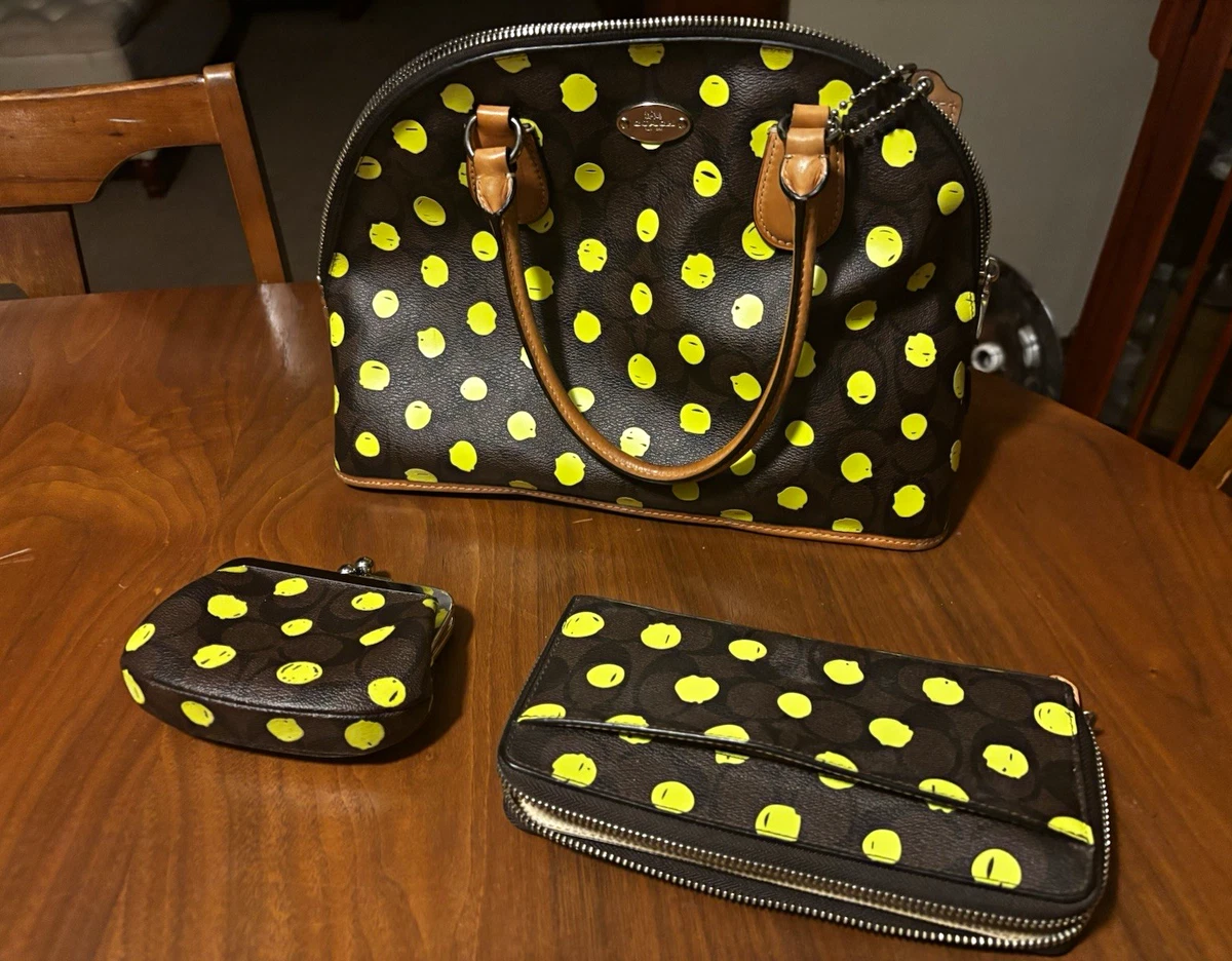Coach Polka Dot Satchel/Top Handle Bag Handbags & Bags for Women 