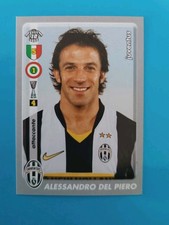 FIGURINA DEL PIERO JUVENTUS ALBUM CALCIATORI PANINI 2008/2009 N. 214 NUOVA 08/09