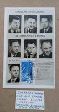 SAU PAULO BRAZIL REAL PHOTO POSTCARD 1963 AMERICAN ASTRONAUTS GLENN SCHIRRA  ++