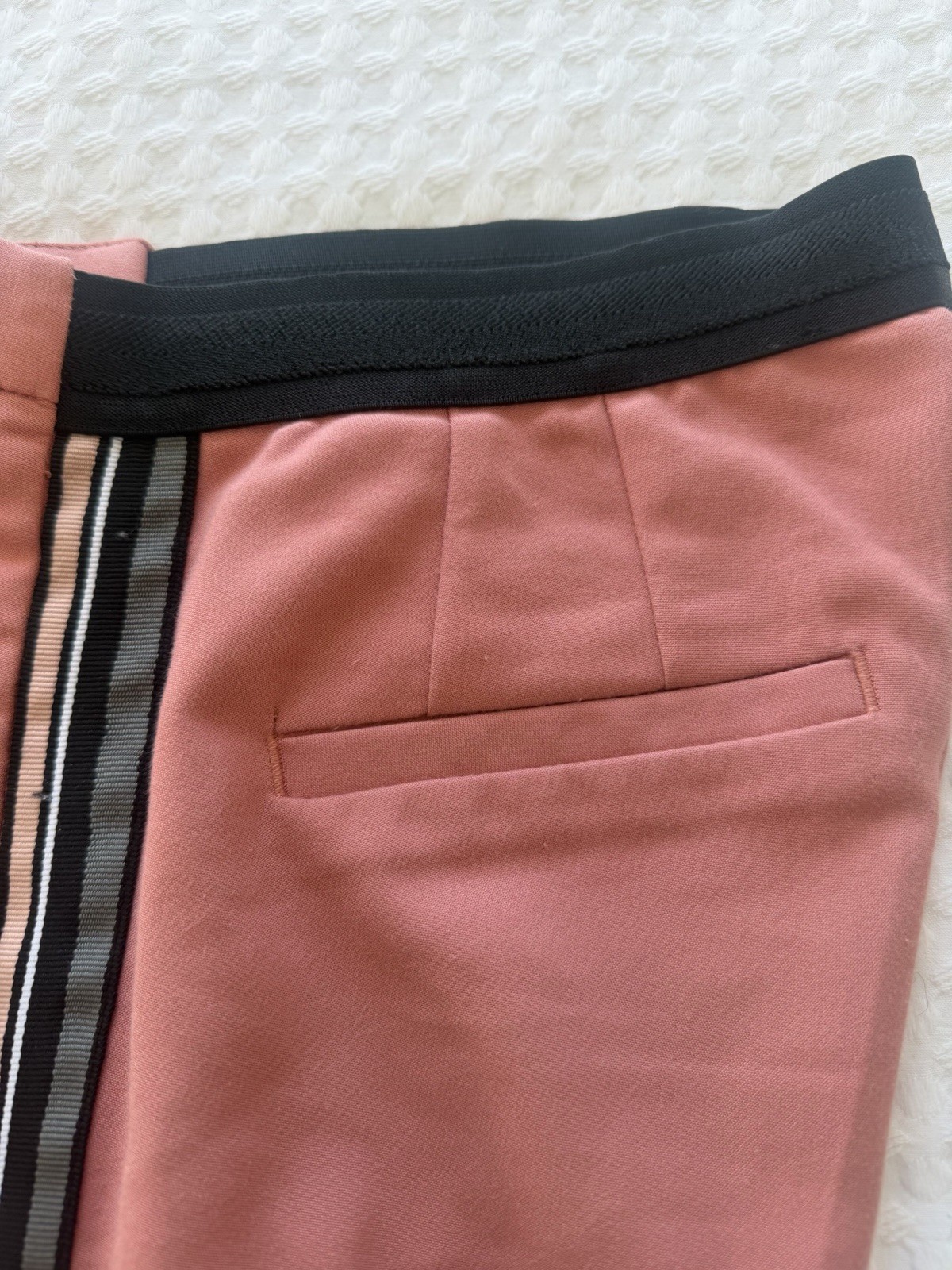 Zara Basic Side-Stripe Ankle-Length Trousers, Sal… - image 8