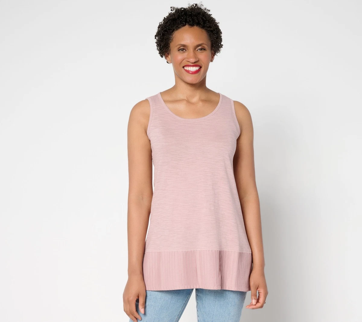 Débardeur Tunique LOGO By Lori Goldstein - Gris, Taille MP (Petites) - NWOT