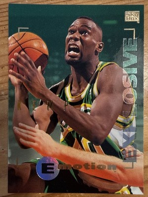 Skybox NBA 1995 Emotion Explosive Shawn Kemp Seattle Supersonics #91