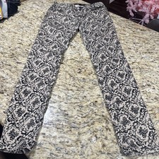 Iris Jeans Flocked Skinny Leg Jeans, Pants Women’s Size 7 (30x29) Nice Cpix