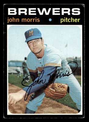 1971 Topps #721 John Morris Very Good Brewers High #  ID:458734