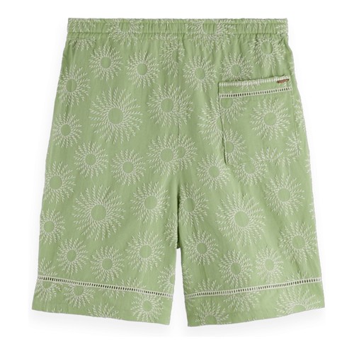 Scotch & Soda Amsterdam Men's Cotton Linen Pistachio Bermuda Short Med NWT $128 - Picture 3 of 10