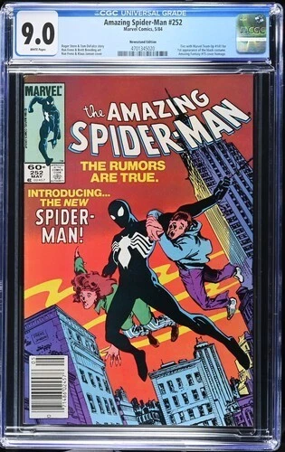 Amazing Spider-Man #252 1984 Marvel Comics CGC 9.0 Newsstand White Pages