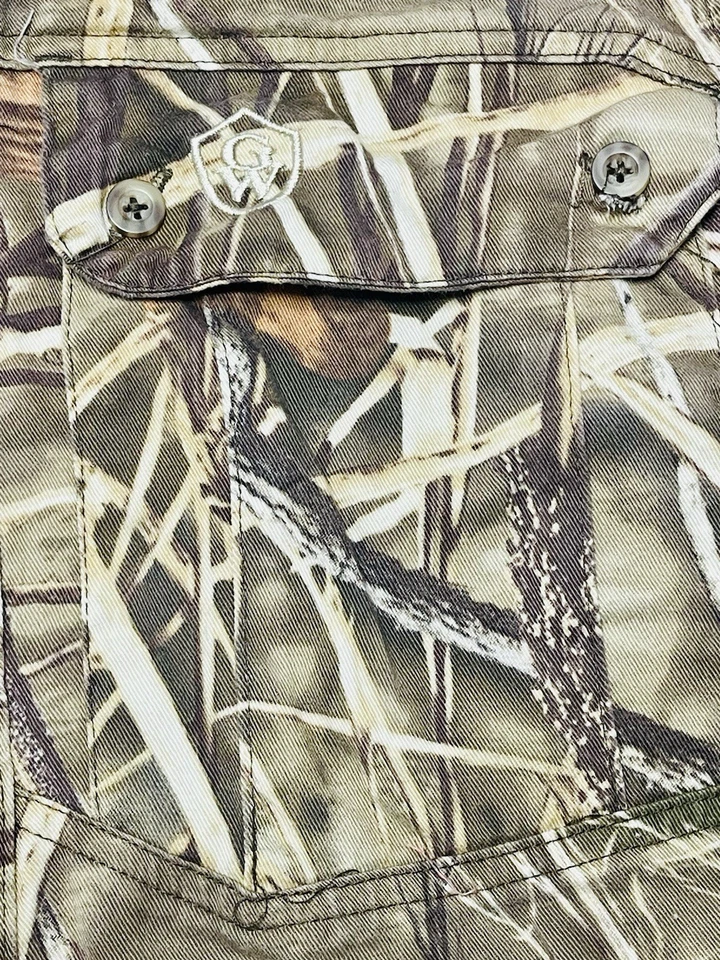 Game Winner Youth Boys Sz Medium Camouflage Hunting Button Up Long Sleeve Shirt - Image 4 of 4