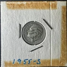 1955-S Roosevelt Dime 90% Silver Strong Details San Francisco Mint