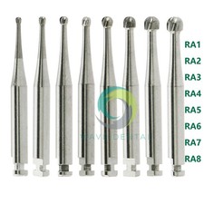 Wave Dental Operative Carbide Bur Round Latch RA 1-8 Midwest LA Burs Length 22mm