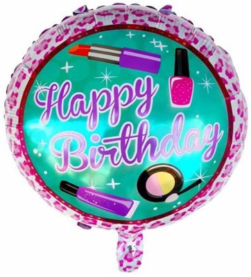 Folienballon Happy Birthday, 18 Zoll, 1 Stk.