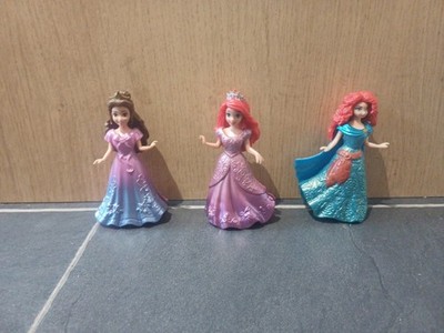 Disney Princess Magiclip Puppen Magic Clip Konvolut, Belle, Merida, Arielle Spielzeug