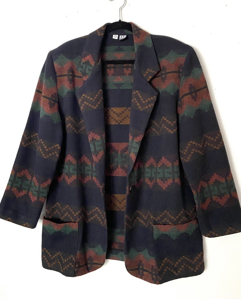 BE Basic Editions Vintage Wool Blend Southwestern… - image 5