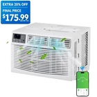 8,000 BTU 115V Window Air Conditioner with Wi-Fi & Remote Control  350sp.ft