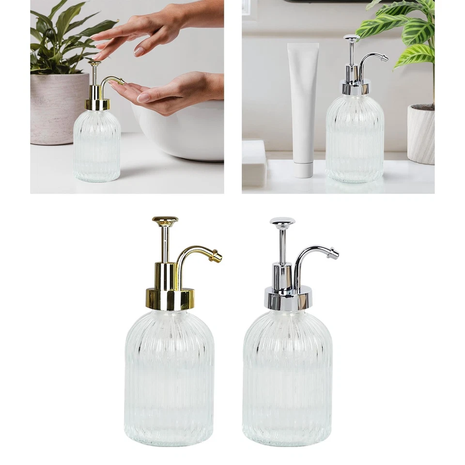 Distributeur de savon en verre, bouteille distributrice de savon pour les - Photo 1/1