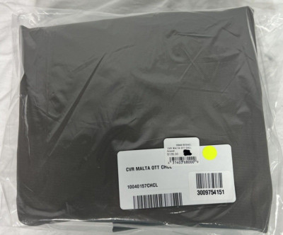 RH Restoration Hardware Malta Ottoman Chair Cover Charcoal