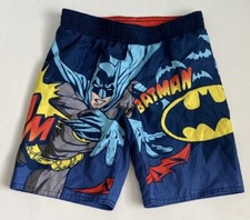 Boys Old Navy Collectabilitees Batman Swim Trunks Graphics Multicolor Sz 4