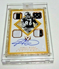 HINES WARD 2017 PANINI CAPSTONES PLAYER WORN QUAD JERSEY AUTO 15/25 SIGNED CARD