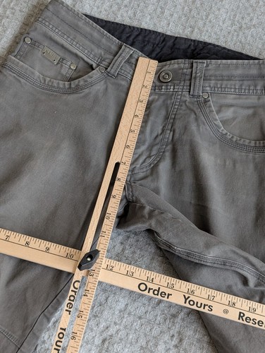 Kuhl Hose Herren 30x30 Fit 29x27 grau Kanvus Jeans Baumwolle Stretch Canvas gerade - Bild 14 von 16