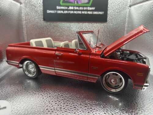 1970 Gmc Jimmy Red "Slammed Custom" 1/18 Diecast Model Car Acme A1807715 1/402