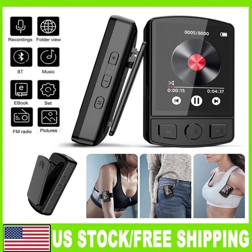 MP3 Player 32GB Bluetooth 5.0 Lossless Music Player HiFi Portable Speaker Built-in HD Speaker Video Voice Recording FM Radio E-Book Reader Supports Up To 128GB - Foto 4