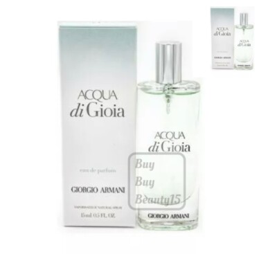 Giorgio Armani mini Acqua di Gioia Parfum Spray , 0.5 oz / 15 ml New Sealed Box