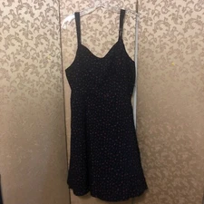 Old Navy NWT Navy Blue Multi-Color Floral Skater Sun Dress Size XL Tall