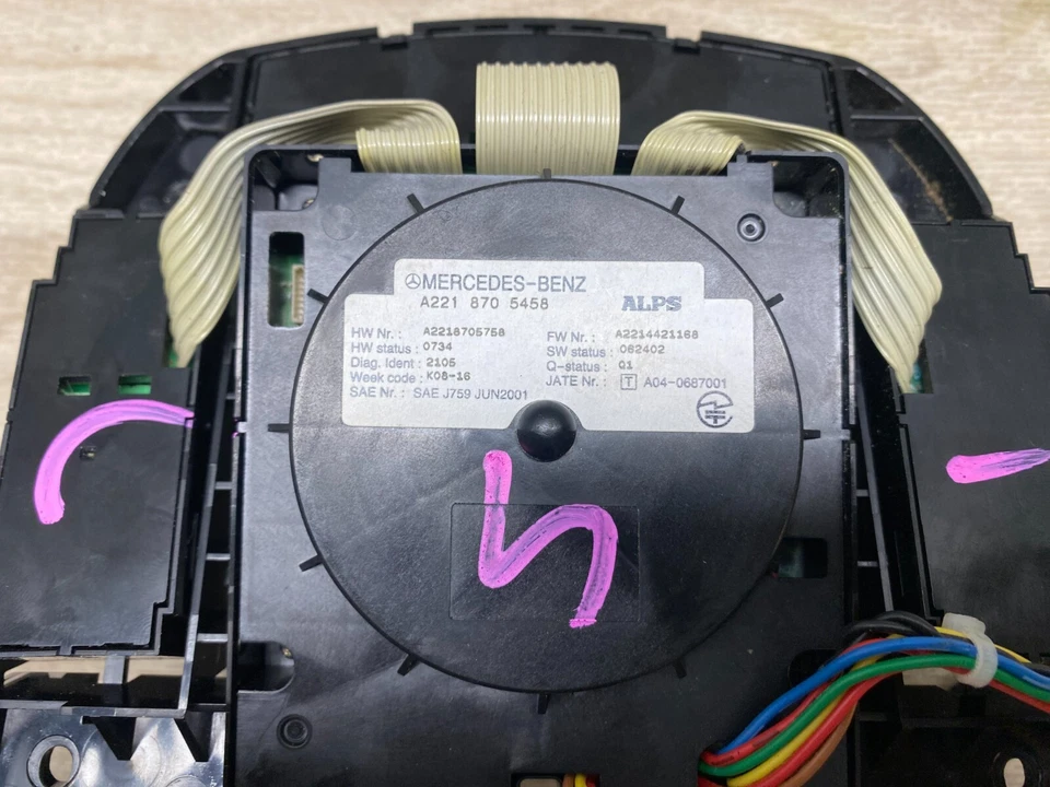 MERCEDES BENZ W221 S550 CL500 S63 CL63 OEM PERILLA INTERRUPTOR CONTROL MULTIFUNCIONAL Foto 4 de 4