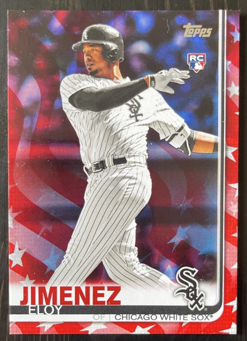 2019 Topps Eloy Jimenez Independence Day 35/76 #670 RC White Sox Rookie Card