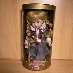 Collectible Memories porcelain doll School Girl Cassie Scooter