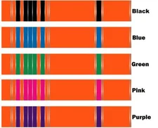 White Water Archery Fluorescent Neon Orange Traditional 1 Color Arrow Wraps 15Pc