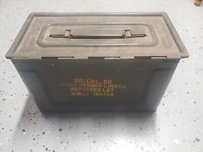 Vintage Military Metal Ammunition Box (Amm Box Cal 50M2) | eBay Vintage Military Metal Ammunition Box (Amm Box Cal 50M2) | eBay