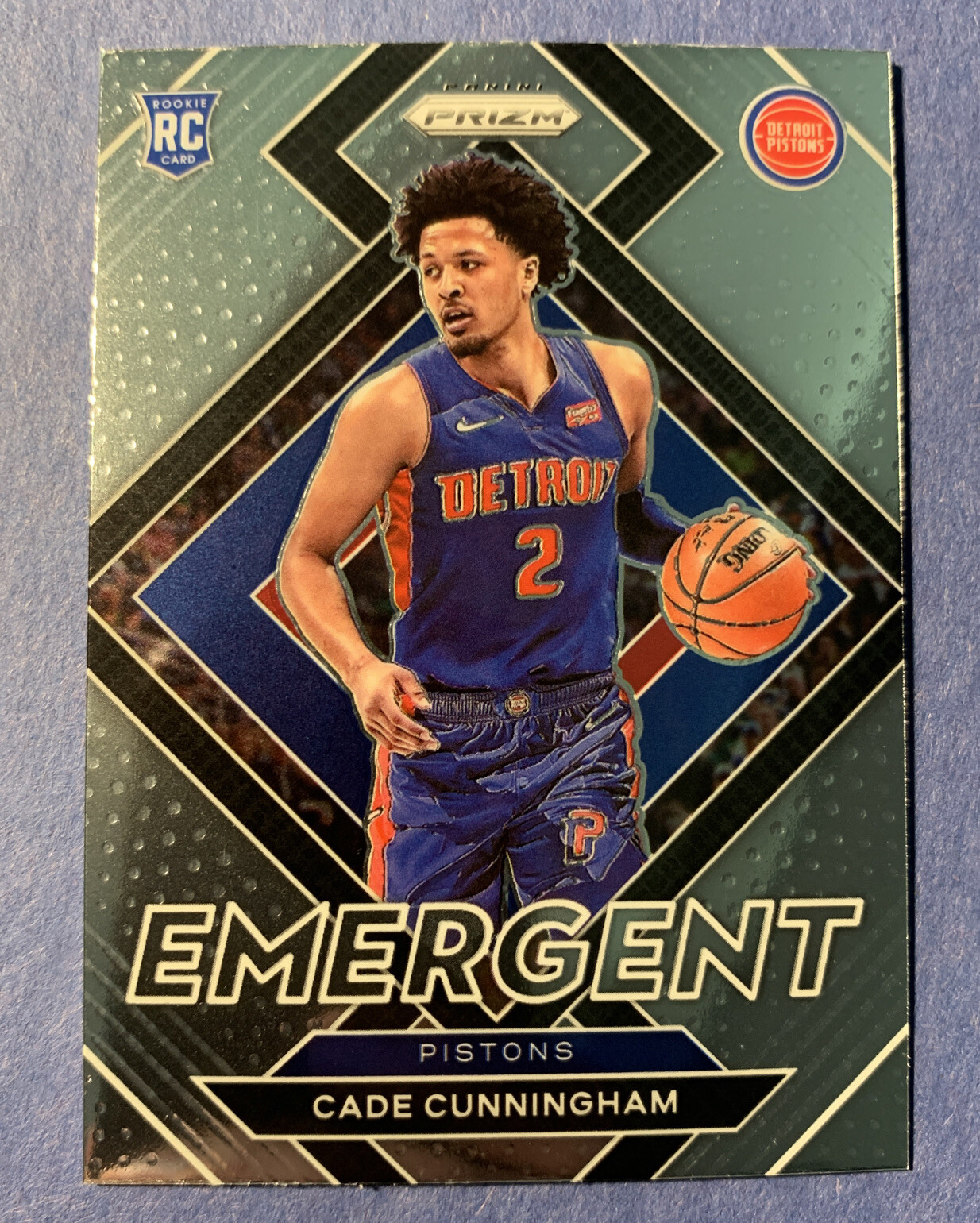 2021-22 Panini Prizm Emergent Rookie Cade Cunningham #22 Detroit Pistons