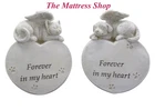 ~❤️~PET MEMORIAL Grave Sleeping Angel Cat/Dog heart wings Figurine 13cms