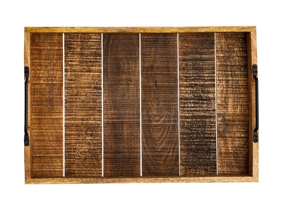 2 Stück Holz Serviertablett Aus Buchenholz – 18 Cm & 23 Cm, Handpoliert, Ohne Lack, Für Desserts & Deko
