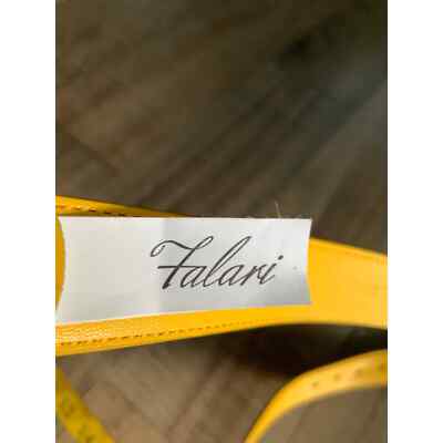 Falari 100% Genuine Leather Yellow Belt Size L | eBay