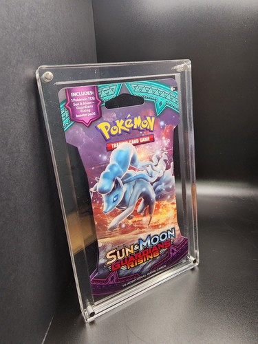Pokemon Sleeved Booster Pack Acrylic Case! Fully Magnetic Closure!