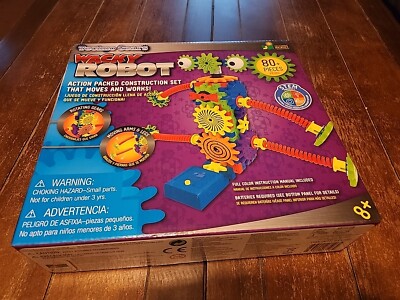 Techno Gears Aero Trax Plane STEM Product 80+ Pieces Wacky Robot